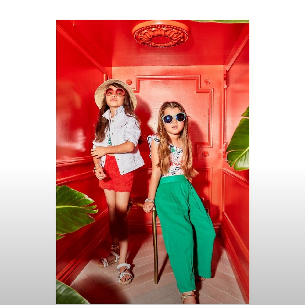 Janie and Jack Emerald Wide leg pants